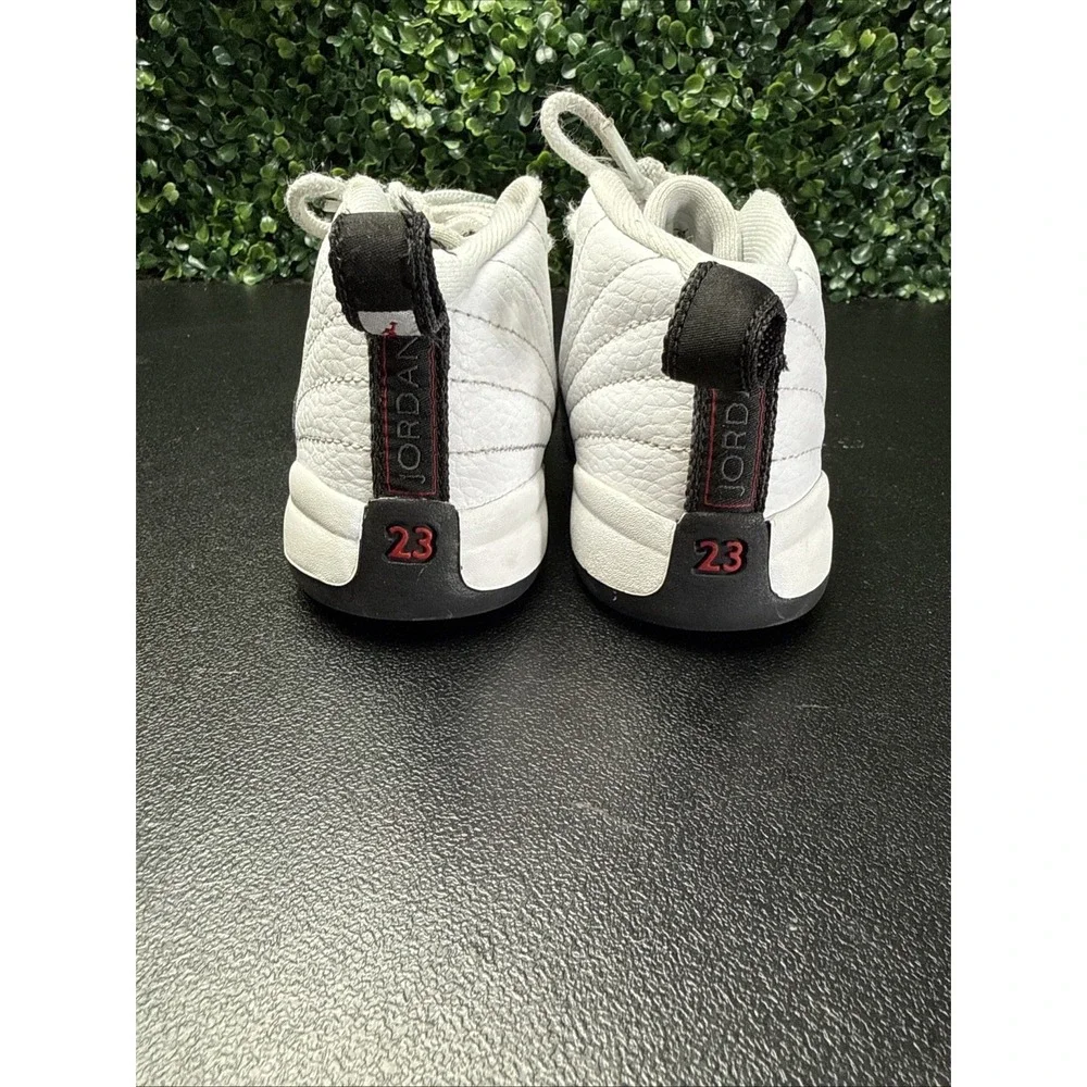 Nike Air Jordan 12 Retro Taxi Flip Black White 850000-162 Toddler Baby Size 9C